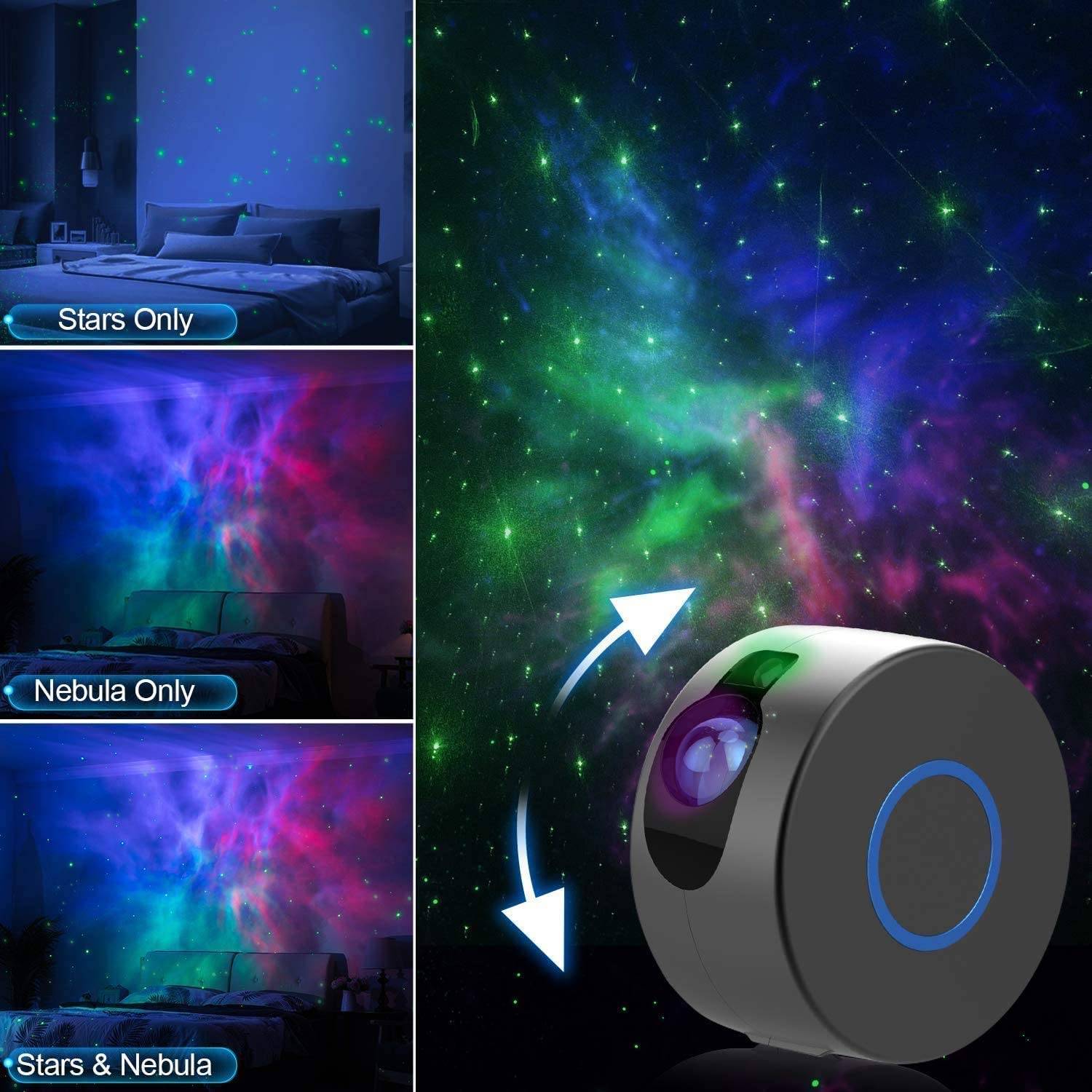Nebula Star Projector 2.0 Προτζέκτορας Αστεριών Galaxy Κινούμενου